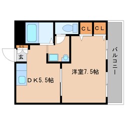 高田市駅 徒歩4分 5階の物件間取画像